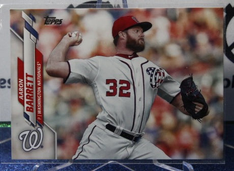 2020 TOPPS AARON BARRETT # 670 WASHINGTON NATIONALS BASEBALL