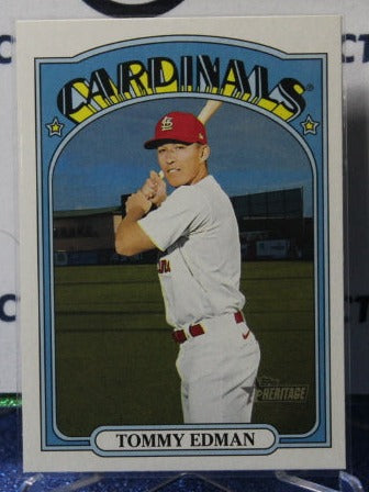 2021 TOPPS HERITAGE TOMMY EDMAN # 341 ST.LOUIS CARDINALS BASEBALL