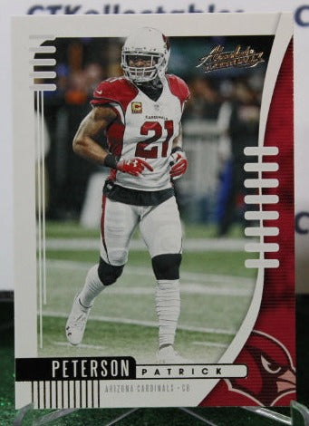 2019 PANINI ABSOLUTE PATRICK PETERSON # 100 NFL CARDINALS GRIDIRON CARD