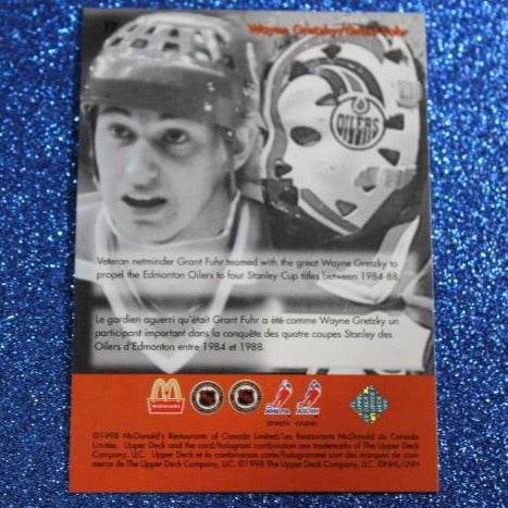 1998 WAYNE GRETZKY # T7 McDONALD'S TEAMMATES FOIL UPPER DECK OILERS / KINGS / RANGERS NHL