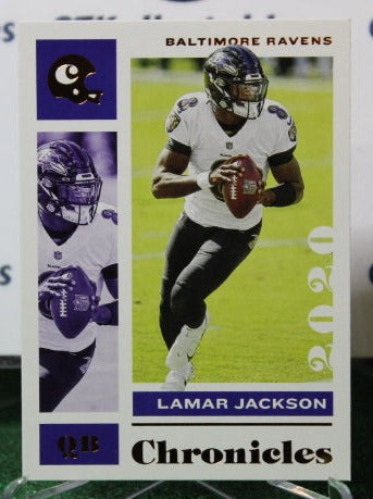 2020 PANINI CHRONIC;ES LAMAR JACKSON # 7 BRONZE NFL RAVENS GRIDIRON CARD