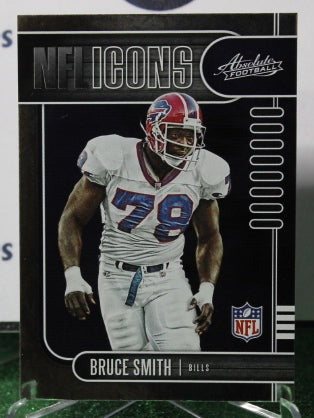 2019 PANINI ABSOLUTE BRUCE SMITH # 16 ICONS NFL BUFFALO BILLS GRIDIRON CARD