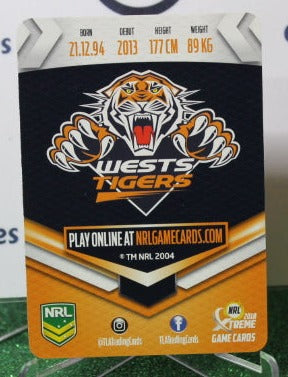2018 NRL XTREME LUKE BROOKS # SP 137 WESTS TIGERS