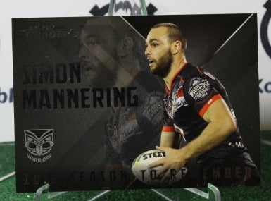 2017 NRL TRADERS SIMON MANNERING # SR 30/32 SEASON TO REMEMBER NEW ZEALAND WARRIORS