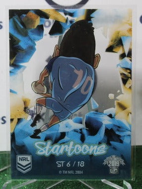 2019 NRL TRADERS RYAN JAMES # ST 6/18 STARTOONS BLUE GOLD COAST TITANS
