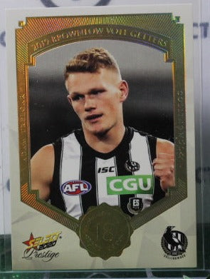 2020 SELECT PRESTIGE AFL ADAM TRELOAR # BVG11 BROWNLOW VOTE GETTERS 080/80 COLLINGWOOD
