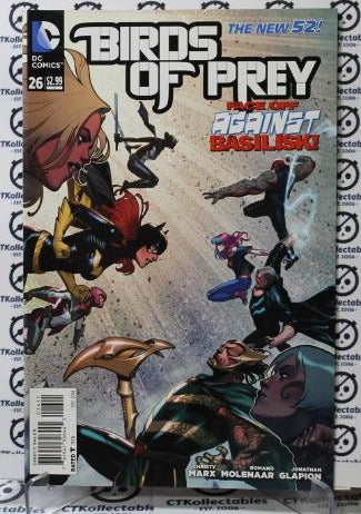 BIRDS OF PREY # 26 COLLECTABLE COMIC BOOK DC 2014 BASILISK