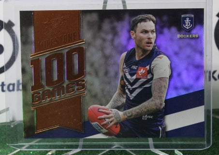 2020 SELECT AFL PRESTIGE NATHAN WILSON # MG27 MILESTONE 100 FREMANTLE DOCKERS 029/200