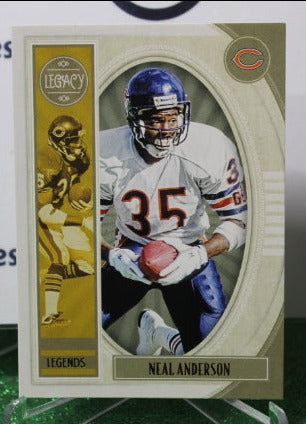 2019 PANINI LEGACY NEAL ANDERSON # 117 LEGENDS NFL CHICAGO BEARS GRIDIRON CARD