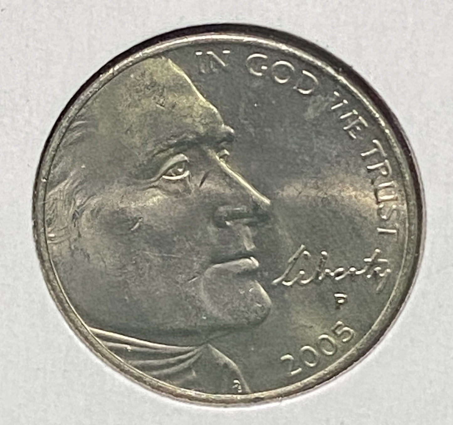 UNITED STATES BUFFALO NICKEL 2005 PHILADELPHIA MINT VF+ CONDITION 5 CENT COIN