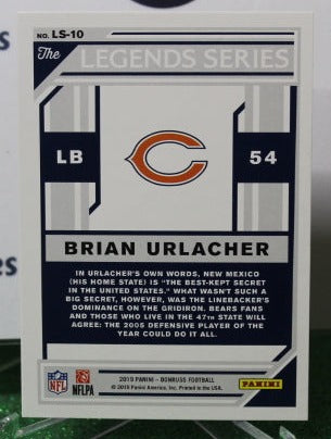 2019 PANINI DONRUSS BRIAN URLACHER # LS-10 LEGENDS SERIES NFL CHICAGO BEARS GRIDIRON CARD