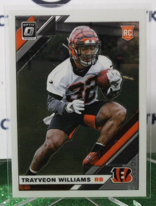 2019 PANINI DONRUSS OPTIC TRAYVEON WILLIAMS # 143 ROOKIE NFL CINCINNATI BENGALS GRIDIRON CARD