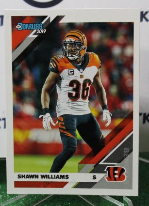 2019 PANINI DONRUSS SHAWN WILLIAMS # 62 NFL CINCINNATI BENGALS GRIDIRON CARD