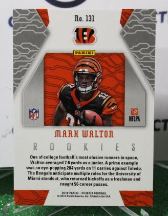 2018 PANINI PHOENIX MARK WALTON # 131 ROOKIE NFL CINCINNATI BENGALS GRIDIRON CARD