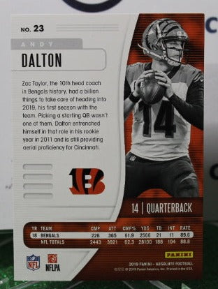 2019 PANINI ABSOLUTE ANDY DALTON # 23 NFL CINCINNATI BENGALS GRIDIRON CARD