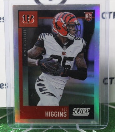 2020 PANINI CHRONICLES SCORE TEE HIGGINS # 450 ROOKIE PRIZM NFL CINCINNATI BENGALS GRIDIRON CARD