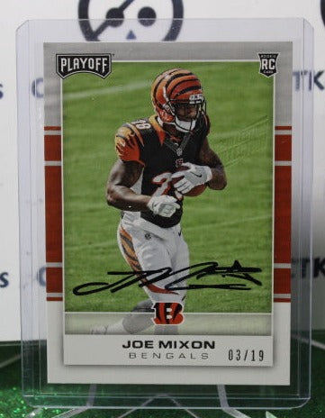 2017 PANINI PLAYOFF JOE MIXON # 218 ROOKIE AUTO 03/19 NFL CINCINNATI BENGALS GRIDIRON CARD