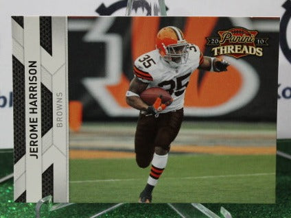 2010 PANINI THREADS JEROME HARRISON # 34 NFL CLEVELAND BROWNS GRIDIRON CARD