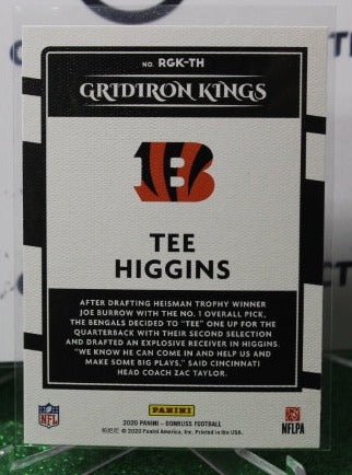 2020 PANINI DONRUSS TEE HIGGINS # RGK-TH GRIDION KINGS ROOKIE NFL CINCINNATI BENGALS GRIDIRON CARD