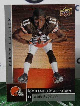 2009 UPPER DECK MOHAMED MASSAQUOI # 193 NFL CLEVELAND BROWNS GRIDIRON CARD