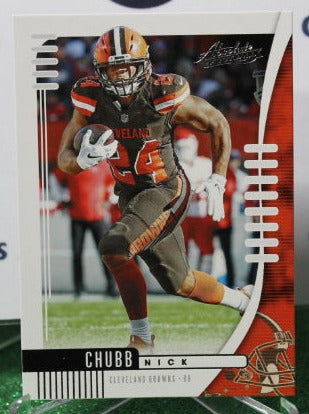 2019 PANINI ABSOLUTE NICK CHUBB # 22 NFL CLEVELAND BROWNS GRIDIRON CARD
