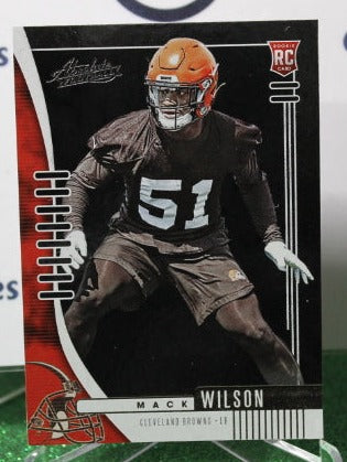 2019 PANINI ABSOLUTE MACK WILSON # 152 ROOKIE NFL CLEVELAND BROWNS GRIDIRON CARD