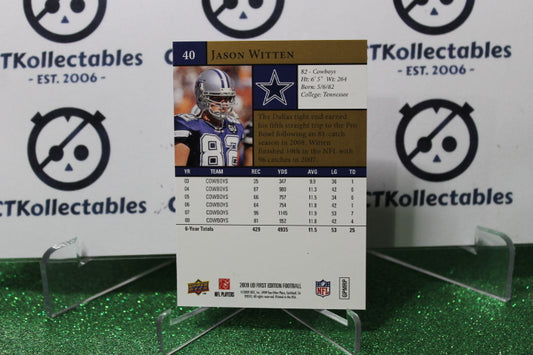 2009 UPPER DECK JASON WITTEN # 40 GOLD NFL DALLAS COWBOYS GRIDIRON CARD