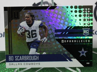 2018 PANINI UNPARALLELED BO SCARBROUGH # 248 ROOKIE NFL DALLAS COWBOYS GRIDIRON CARD