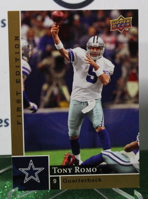 2009 UPPER DECK TONY ROMO # 43 GOLD NFL DALLAS COWBOYS GRIDIRON CARD