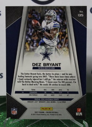 2017 PANINI PRIZM DEZ BRYANT # 135 NFL DALLAS COWBOYS GRIDIRON CARD