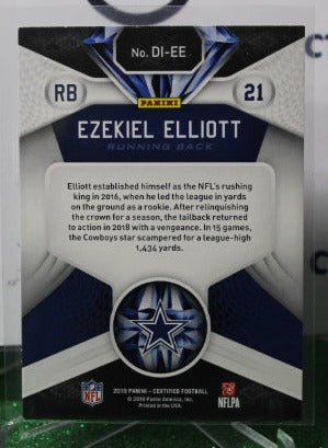 2019 PANINI CERTIFIED EZEKIEL ELLIOTT # DI-EE DIAMONDS NFL DALLAS COWBOYS GRIDIRON CARD