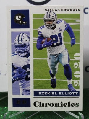 2020 PANINI CHRONICLES EZEKIEL ELLIOTT # 27 NFL DALLAS COWBOYS GRIDIRON CARD