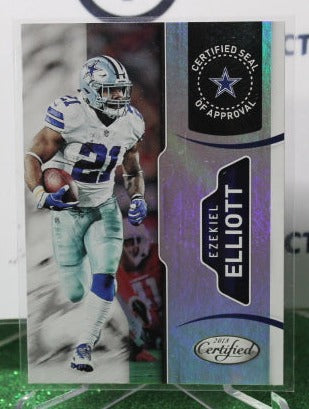 2018 PANINI CERTIFIED EZEKIEL ELLIOTT # 5 NFL DALLAS COWBOYS GRIDIRON CARD