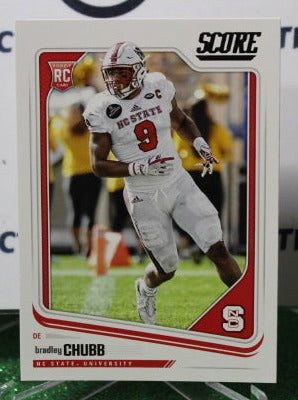 2018 PANINI SCORE BRADLEY CHUBB # 336 DRAFT ROOKIE NFL DENVER BRONCOS GRIDIRON CARD