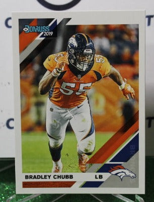 2019 PANINI DONRUSS BRADLEY CHUBB # 85 NFL DENVER BRONCOS GRIDIRON CARD