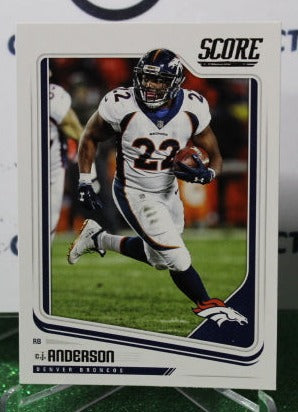 2018 PANINI SCORE C.J. ANDERSON # 97 NFL DENVER BRONCOS GRIDIRON CARD