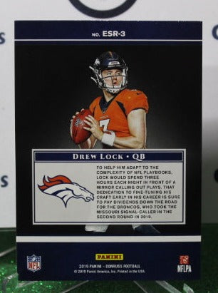 2019 PANINI DONRUSS ELITE SERIES DREW LOCK # ESR-3 ROOKIE NFL DENVER BRONCOS GRIDIRON CARD