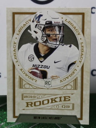 2019 PANINI LEGACY DREW LOCK # 163 DRAFT ROOKIE NFL DENVER BRONCOS GRIDIRON CARD