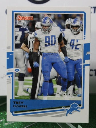 2020 PANINI DONRUSS TREY FLOWERS # 100 NFL DETROIT LIONS GRIDIRON CARD