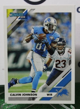 2019 PANINI DONRUSS CALVIN JOHNSON # 97 NFL DETROIT LIONS GRIDIRON CARD