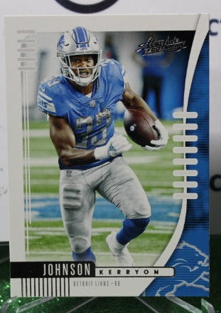 2019 PANINI ABSOLUTE KERRYON JOHNSON # 74 NFL DETROIT LIONS GRIDIRON CARD