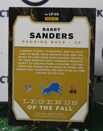 2019 PANINI DONRUSS BARRY SANDERS # LF-20 LEGENDS NFL DETROIT LIONS GRIDIRON CARD