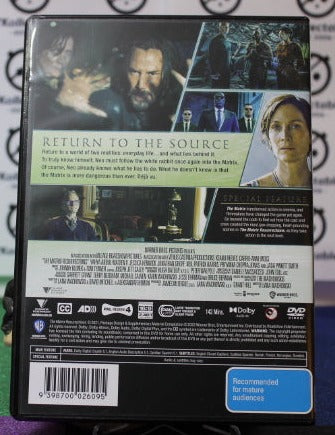 2021 THE MATRIX RESURRECTIONS MOVIE DVD PREOWNED