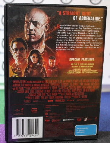 2020 BLOODSHOT MOVIE DVD COMIC BOOK RELATED PREOWNED