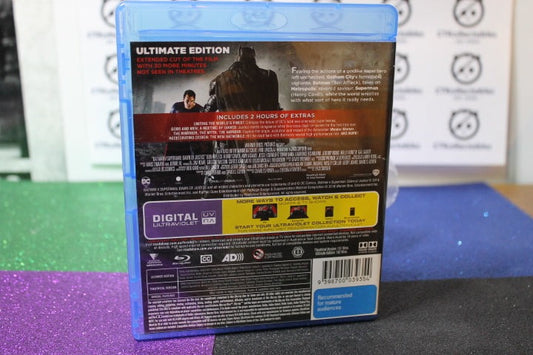 2016 BATMAN VS SUPERMAN DAWN OF JUSTICE MOVIE BLU-RAY ULTIMATE EDITION DC COMICS PREOWNED