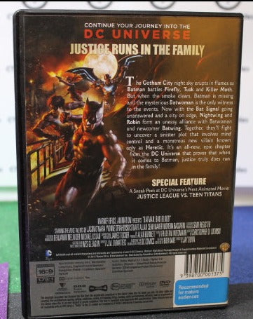 2016 BATMAN BAD BLOOD DC UNIVERSE ORIGINAL MOVIE DVD DC COMICS PREOWNED