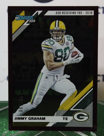 2019 PANINI DONRUSS JIMMY GRAHAM # 102 PURPLE 140/500 NFL GREEN BAY PACKERS GRIDIRON CARD