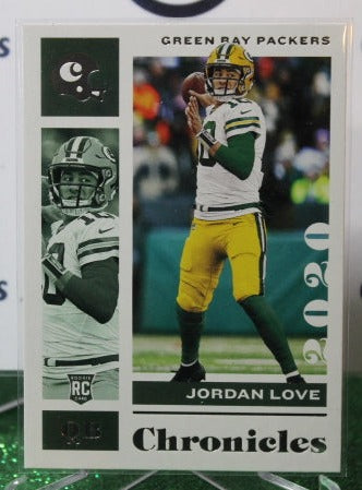 2020 PANINI CHRONICLES JORDAN LOVE # 38 ROOKIE NFL GREEN BAY PACKERS GRIDIRON CARD