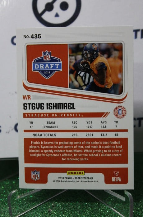 2018 PANINI SCORE STEVE ISHMAEL # 435 ROOKIE NFL INDIANAPOLIS COLTS GRIDIRON CARD