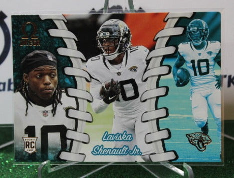 2020 PANINI CHRONICLES OMEGA LAVISKA SHENAULT JR. # O-22 ROOKIE NFL JACKSONVILLE JAGUARS GRIDIRON CARD